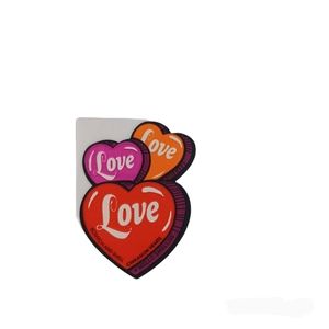 Vintage Mello Smello Triple Love Hearts Sticker -80s -Unused -Single NEW